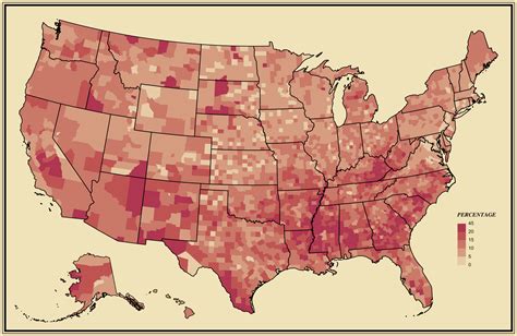 Poverty Map Of The United States United States Map