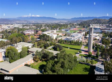 University Of California Uc Riverside Campus Aerial Views On A Clear