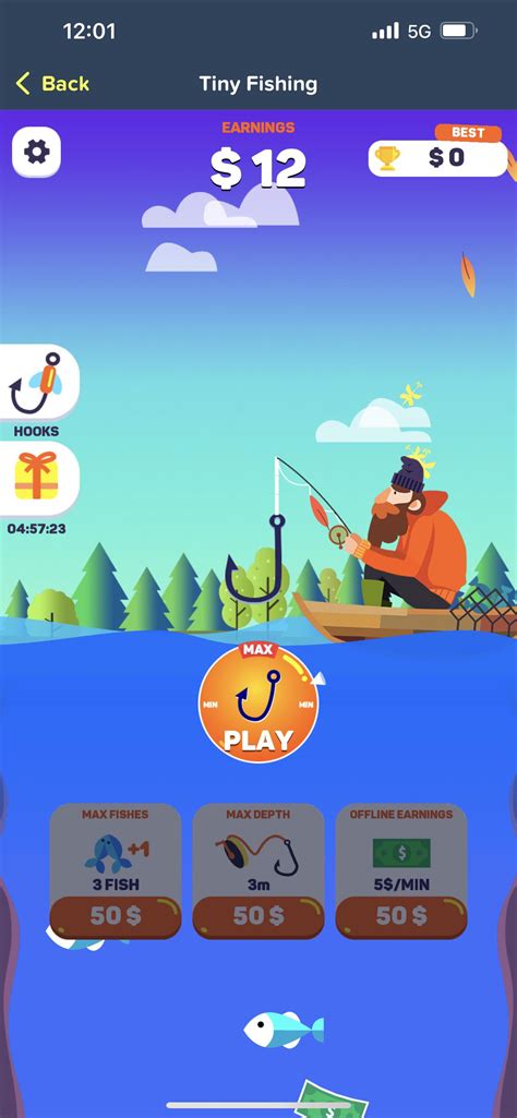 Boys something sad happened today…..my tiny fishing game has been