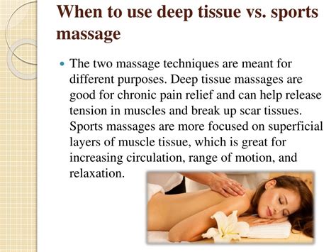 Ppt The Difference Between Deep Tissue And Sports Massage Powerpoint Presentation Id 11240829