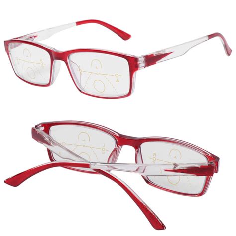 Myopia Eyeglasses Progressive Multifocal Lens Reading Glasses Anti Blue