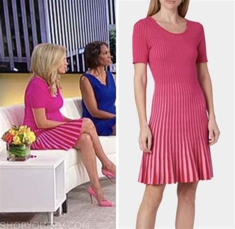Outnumbered September 2022 Kayleigh Mcenanys Pink Knit Pleated Dress