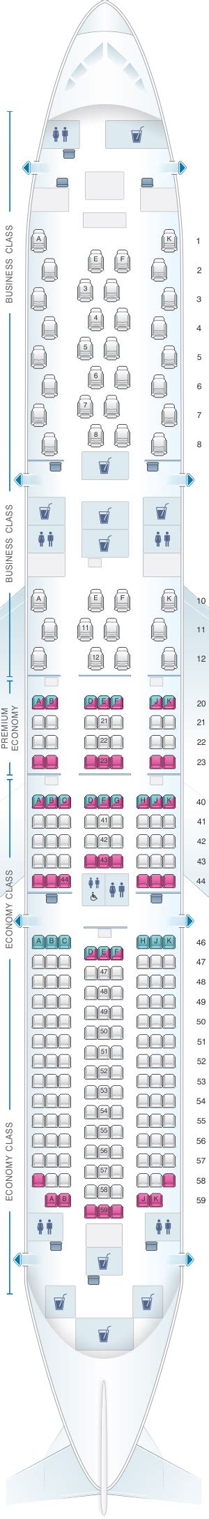 Plan De Cabine Qantas Airways Boeing B787 9 Dreamliner Seatmaestrofr