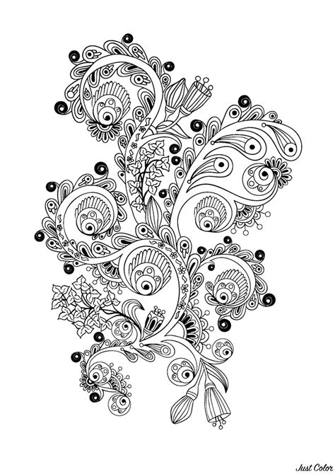 Zen Antistress Abstract Pattern Inspired By Flowers 8 By Juliasnegireva