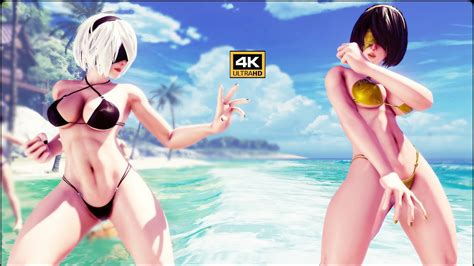 Street Fighter V 2b Bikini Mod For Cammy 4k Cpu Vs Cpu Max Difficulty No Hud Youtube