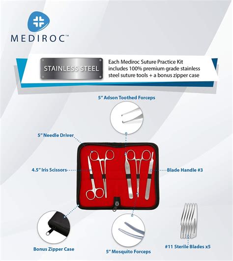 All In One Suture Practice Kit For Medical Students Vets And Nurses