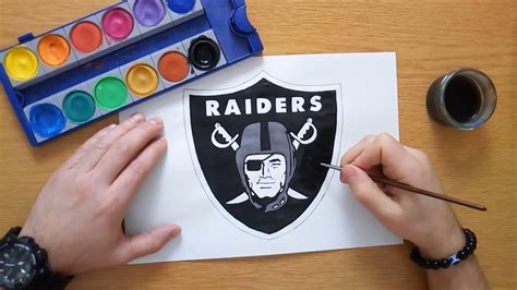 How To Draw The Las Vegas Raiders Logo NFL YouTube