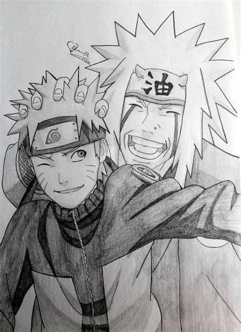 Naruto And Jiraiya By Viivavanity On Deviantart Naruto Sketch Naruto