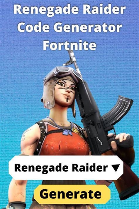 Renegade Raider Code Generator Fortnite