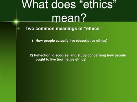 Ethical Meaning