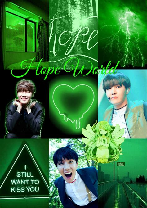 J Hope Green Aesthetic Hopeworld Junghoseok Bts Hope Wallpaper