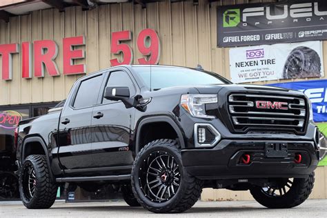 2020 Gmc Sierra At4 Black Hartes Metal Whipsaw Wheel Front