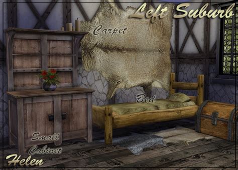 Sims 4 Ccs The Best Left Suburb Medieval Set 34 Objects By Helen