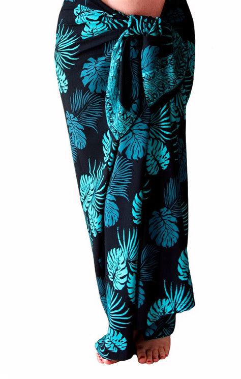 hawaiian beach sarong wrap batik jungle leaf pareo etsy beach sarong wrap swimwear beach