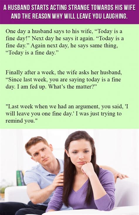 Husband Starts Acting Strange Towards Wife When She Asks Why He Says This