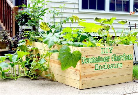 Diy Container Garden Enclosure The Scrap Shoppe