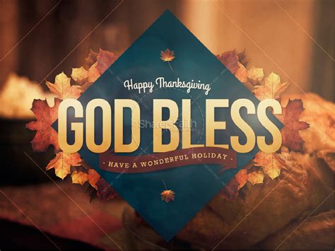 Happy Thanksgiving Holiday Religious Powerpoint Fall Thanksgiving