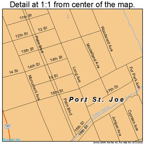 Port St Joe Florida Street Map 1258675