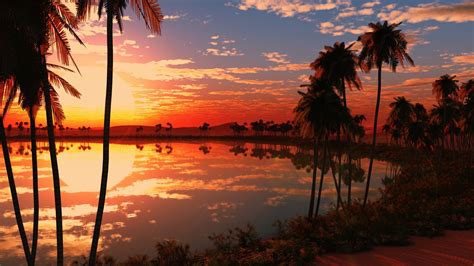 Beautiful Lake Sunset Wallpapers | HD Wallpapers | ID #18052