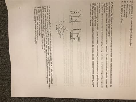 When the money supply grows, consumers and businesses have relatively more money in their hands with which to purchase goods and services. Solved: An Increase In The Money Supply Is Likely To Reduc ...