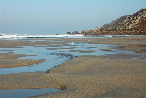 Low Tide Gwynver Beach Cornwall Guide