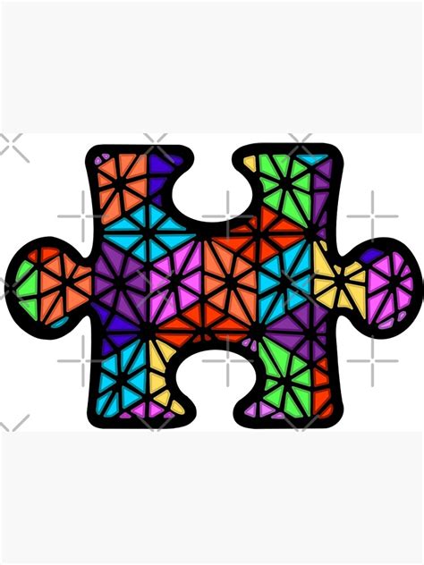 Autism Speaks Puzzle Piece Poster For Sale By Juliamuscat Redbubble