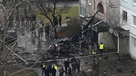 russia ukraine war helicopter crash in ukraine kills at least 14 including cabinet official