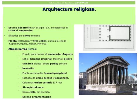 Arte Romano En Presentaciones Recursos De Geografía E Historia