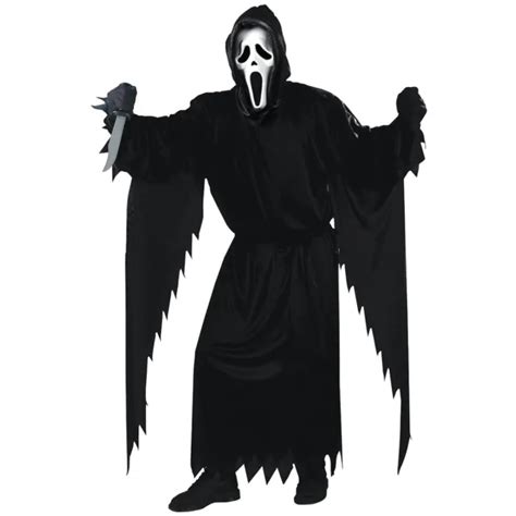 scream costume adult ghostface scary ghost face fun world halloween fancy dress 29 36 picclick