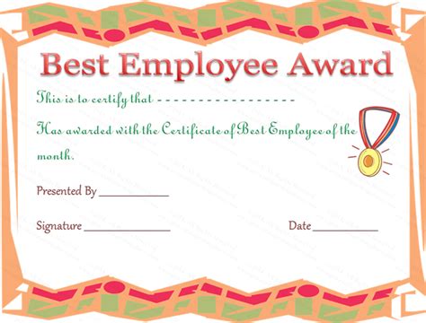 Bring your ideas to life with more customizable templates and new creative options when you subscribe to microsoft 365. Best Employee Award Certificate Template