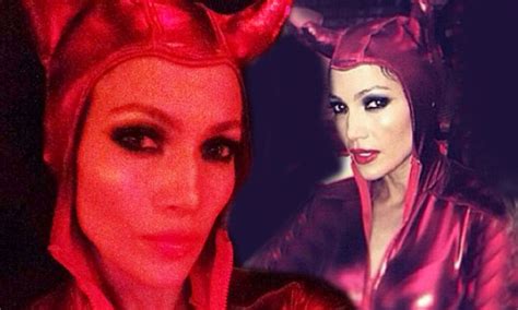 Jennifer Lopez 45 Slips Into Red Latex Devil Outfit For Halloween