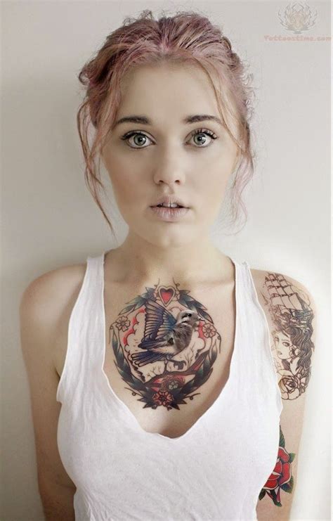 30 Most Beautiful Chest Tattoo Design Ideas For Women Tattoos