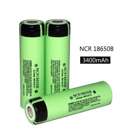 3pcs 100 new original ncr18650b 3 7v 3400mah 18650 lithium rechargeable battery for panasonic