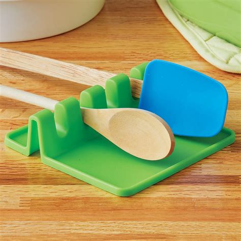 They are great gift for your wife, friends, and parents. Kitchen Countertop Silicone Utensil Rest | Collections Etc.