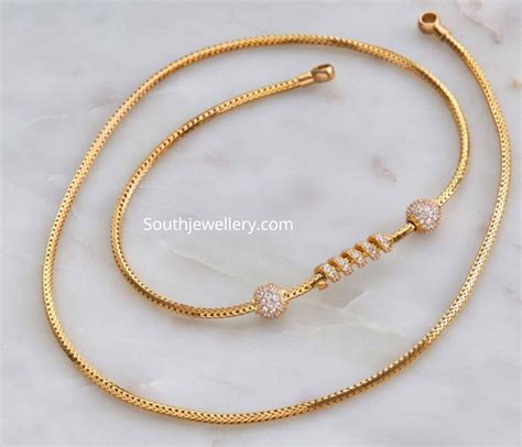 Thali Chain Designs By Navrathan Jewellers Indian Jewellery Designs