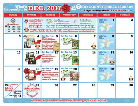 December 2017 Ocpl Programming Calendar Available News Ohio County