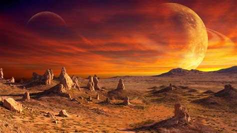 Downloading Cinematic Mars Landscape View From The Land Hd 4k Image