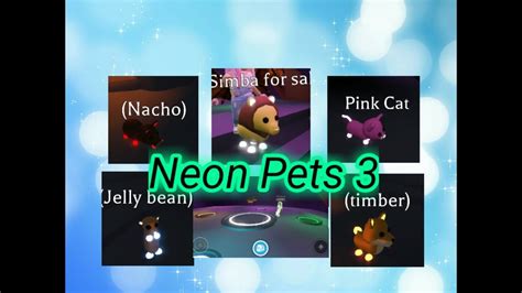 Roblox Adopt Me Neon Pets Neon Wild Boar Shiba Inu Lion Meerkat And