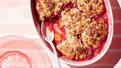 Peach And Raspberry Oat Cobbler Recipe Martha Stewart