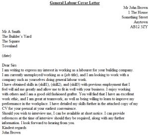 Cover letter format pick the right format for your situation. General Laborer Cover Letter ~ ANAXMEN