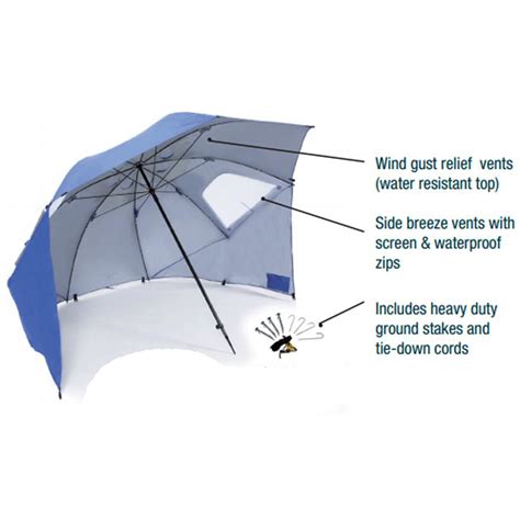 Sklz Sportsbrella Camping Umbrella Xl Blue