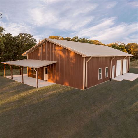 Pole barn homes are much different than post and beam barns. Custom Steel Workshops - Mueller, Inc