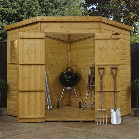 The short answer is no, if you're talking about a traditional garden shed. Shiplap Corner Shed Perfect For Any Garden OSB Roof And Floor