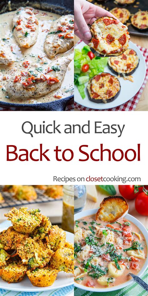 Quick And Easy Back To School Recipes Smart Kids