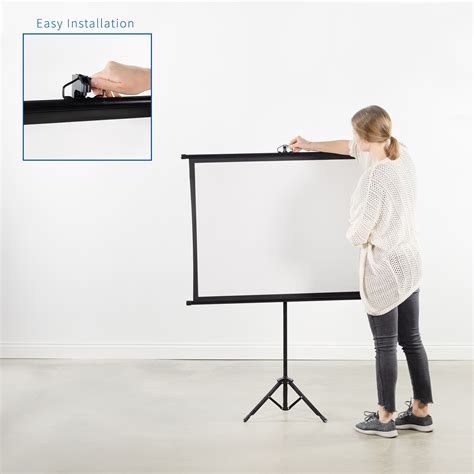 Vivo 50 Mini Portable Projector Screen 43 Pull Up Foldable Stand