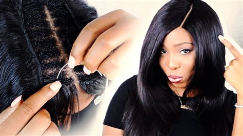 Invisible Part Sew In With Side Bang