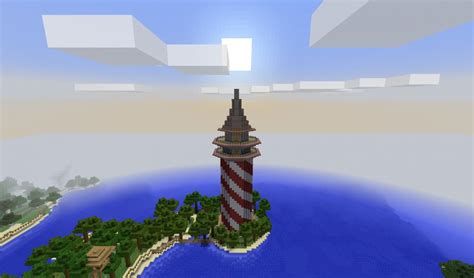 Leuchtturm Mit Schrägem Streifenmuster In Minecraft Bauen Minecraft