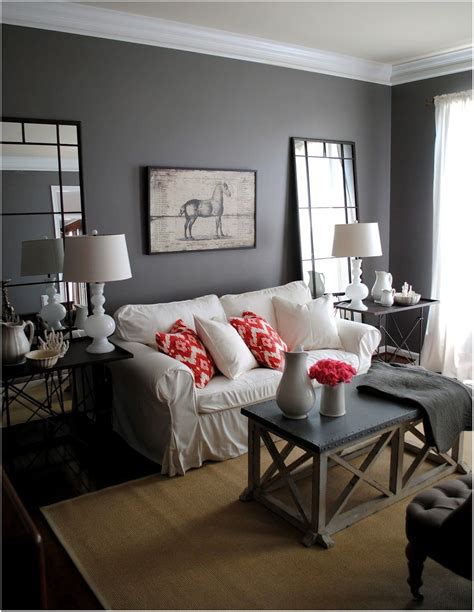 Interior Design Charcoal Paint Living Room Grey Walls Living Room