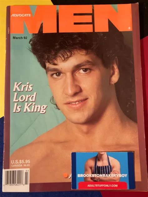 VINTAGE MARCH ADVOCATE MEN Magazine Playgirl Like Cover Kris Lord PicClick