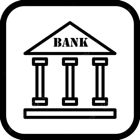 Bank Icon Clipart Png Images Bank Icon In Trendy Style Isolated